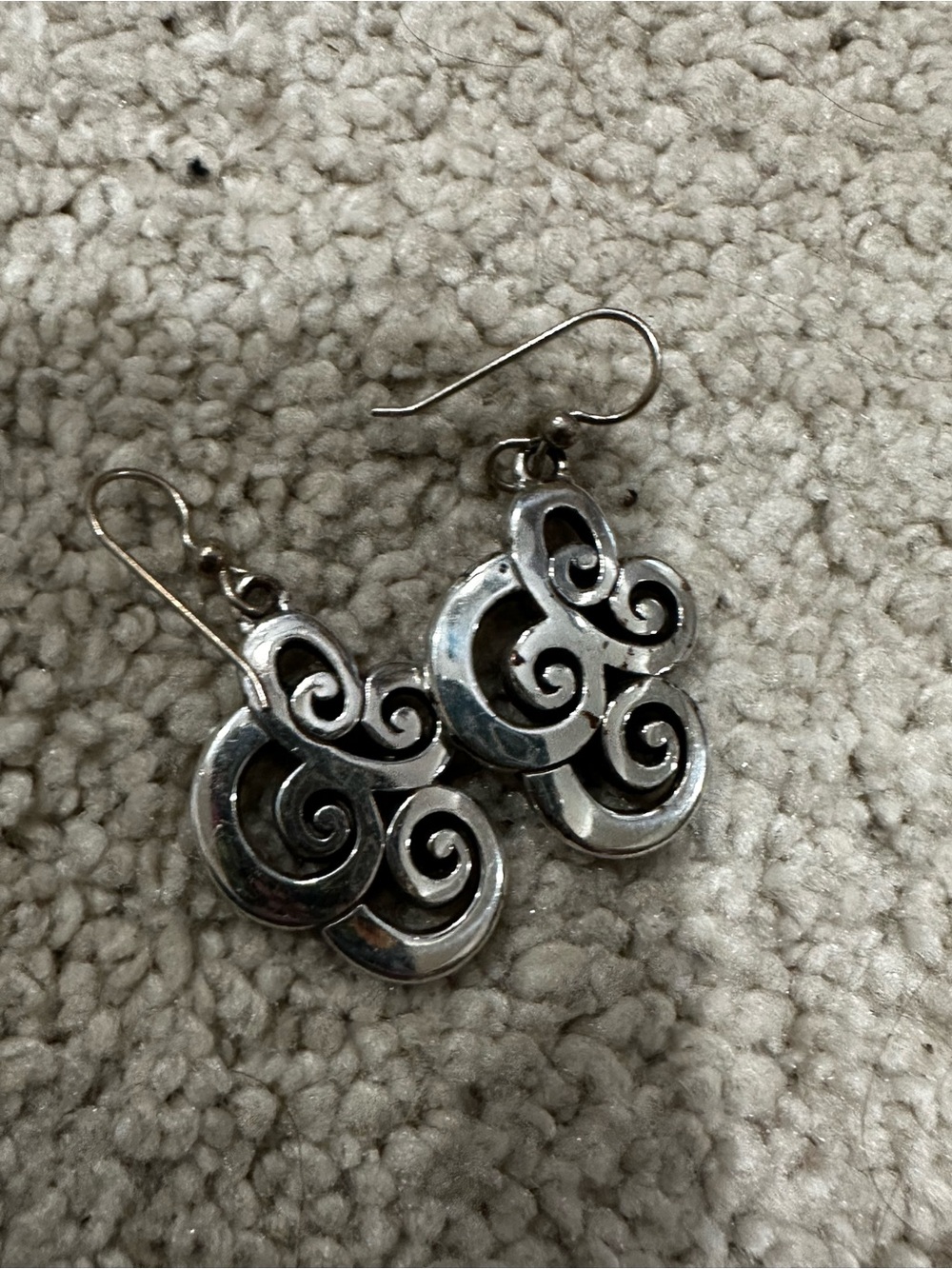 Brighton Silver Swirl Dangle Earrings